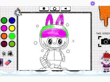 Easy Coloring Labubu Time